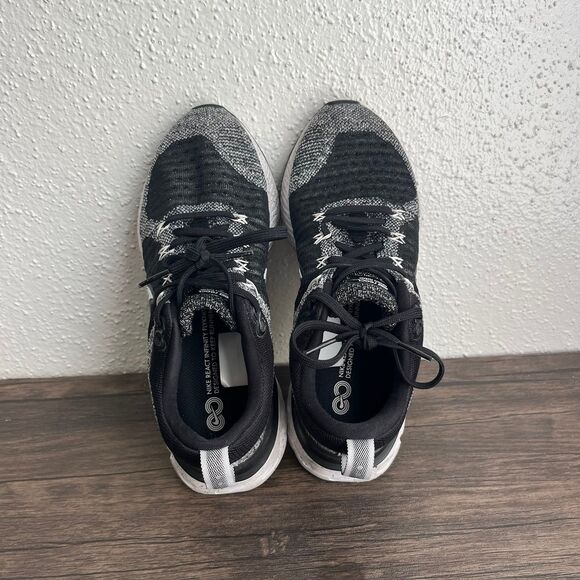 Nike React Infinity Run FK 2 Oreo Black White Athletic Running Shoes Womens 6.5 - Picture 7 of 8
